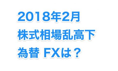 2018年2月 株式相場乱高下 為替